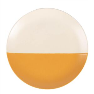 Nicola Spring Ceramic Dipped Flecked Dinner Plate - 20.5cm in Mustard Mustard Nicola Spring Ceramic Dipped Flecked Dinner Plate - 20.5cm in Mustard Mustard