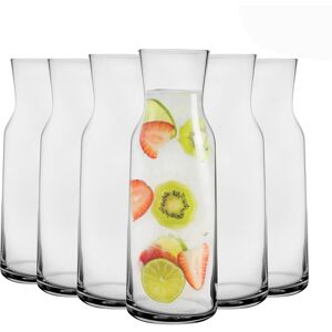 Bormioli Rocco Aquaria Glass Carafes - 1.2 Litre - Pack of 6 in Clear Clear Bormioli Rocco Aquaria Glass Carafes - 1.2 Litre - Pack of 6 in Clear Clear