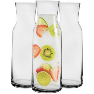 Bormioli Rocco Aquaria Glass Carafes - 1.2 Litre - Pack of 3 in Clear Clear Bormioli Rocco Aquaria Glass Carafes - 1.2 Litre - Pack of 3 in Clear Clear