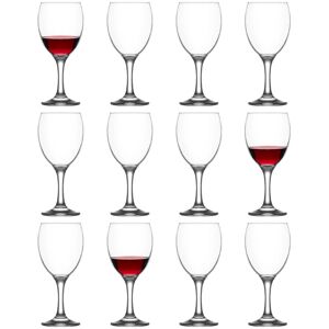 LAV Empire Wine Glasses - 340ml - Pack of 12 in Clear Clear LAV Empire Wine Glasses - 340ml - Pack of 12 in Clear Clear