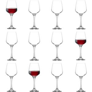 LAV Lal Red Wine Glasses - 400ml - Clear - Pack of 12 Clear LAV Lal Red Wine Glasses - 400ml - Clear - Pack of 12 Clear