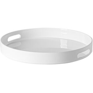 Argon Tableware Round Serving Trays 33cm Pack of 6 in White White Argon Tableware Round Serving Trays 33cm Pack of 6 in White White