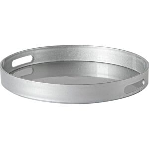 Argon Tableware Round Serving Trays 33cm Pack of 6 in Silver Silver Argon Tableware Round Serving Trays 33cm Pack of 6 in Silver Silver