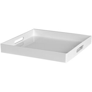 Argon Tableware Square Serving Trays 33cm Pack of 3 in White White Argon Tableware Square Serving Trays 33cm Pack of 3 in White White