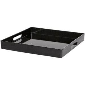 Argon Tableware Square Serving Trays 33cm Pack of 3 in Black Black Argon Tableware Square Serving Trays 33cm Pack of 3 in Black Black
