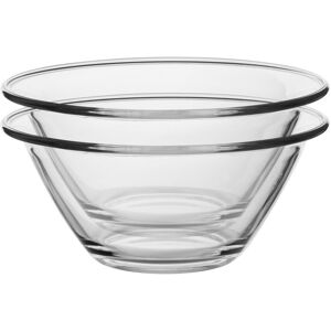 Bormioli Rocco Mr Chef Glass Nesting Mixing Bowls 1.5 Litres Pack of 6 in Clear Clear Bormioli Rocco Mr Chef Glass Nesting Mixing Bowls 1.5 Litres Pack of 6 in Clear Clear