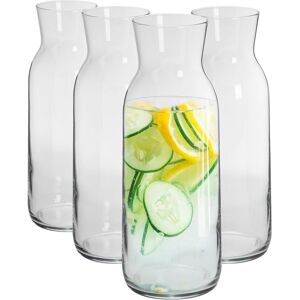Argon Tableware Brocca Glass Carafes - 1.2 Litre - Pack of 4 in Clear Clear Argon Tableware Brocca Glass Carafes - 1.2 Litre - Pack of 4 in Clear Clear
