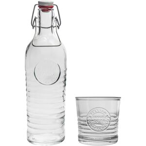 Bormioli Rocco 7 Piece Officina 1825 Swing Bottle & Glasses Set in Clear Clear Bormioli Rocco 7 Piece Officina 1825 Swing Bottle & Glasses Set in Clear Clear