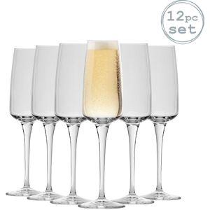 Bormioli Rocco Aurum Champagne Flutes - 230ml - Pack of 12 in Clear Clear Bormioli Rocco Aurum Champagne Flutes - 230ml - Pack of 12 in Clear Clear