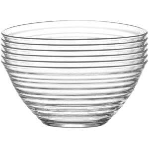 LAV Derin Glass Serving Bowls 12cm Pack of 12 in Clear Clear LAV Derin Glass Serving Bowls 12cm Pack of 12 in Clear Clear