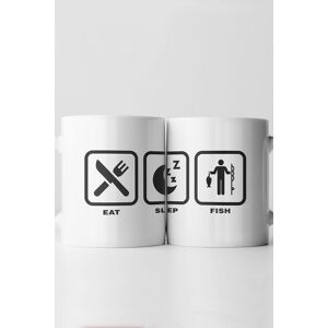 Find Me A Gift Eat, Sleep, Icon Mugs (1 Mug Fish) Multicolor Find Me A Gift Eat, Sleep, Icon Mugs (1 Mug Fish) Multicolor