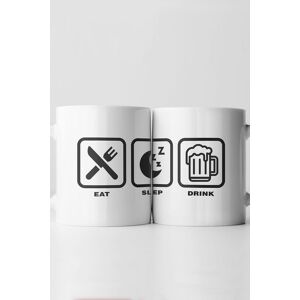 Find Me A Gift Eat, Sleep, Icon Mugs (1 Mug Drink) Multicolor Find Me A Gift Eat, Sleep, Icon Mugs (1 Mug Drink) Multicolor