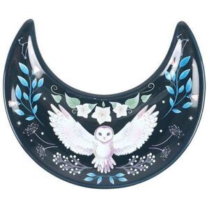 KDMD Crescent Moon Owl Trinket Dish in Blue Blue KDMD Crescent Moon Owl Trinket Dish in Blue Blue