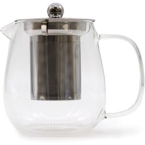 KDMD Glass Infuser Teapot - Contemporary - 550ml in White White KDMD Glass Infuser Teapot - Contemporary - 550ml in White White