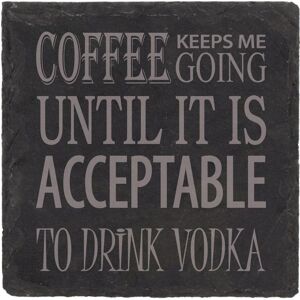60 SECOND MAKEOVER Slate Coffee Vodka Coaster Engraved Funny Gift Friend Present in Black Black 60 SECOND MAKEOVER Slate Coffee Vodka Coaster Engraved Funny Gift Friend Present in Black Black