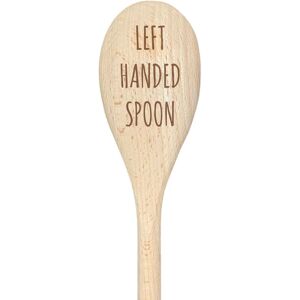 60 SECOND MAKEOVER Left Handed Spoon Funny Wooden Spoon in Beige Beige 60 SECOND MAKEOVER Left Handed Spoon Funny Wooden Spoon in Beige Beige