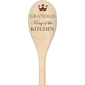60 SECOND MAKEOVER Grandad King Of The Kitchen Spoon Funny Wooden Spoon in Beige Beige 60 SECOND MAKEOVER Grandad King Of The Kitchen Spoon Funny Wooden Spoon in Beige Beige