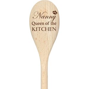 60 SECOND MAKEOVER Nanny Queen Of The Kitchen Spoon Funny Wooden Spoon in Beige Beige 60 SECOND MAKEOVER Nanny Queen Of The Kitchen Spoon Funny Wooden Spoon in Beige Beige