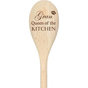 60 SECOND MAKEOVER Gran Queen Of The Kitchen Spoon Funny Wooden Spoon in Beige Beige 60 SECOND MAKEOVER Gran Queen Of The Kitchen Spoon Funny Wooden Spoon in Beige Beige