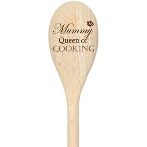 60 SECOND MAKEOVER Mummy Queen Of Cooking Spoon Funny Wooden Spoon in Beige Beige 60 SECOND MAKEOVER Mummy Queen Of Cooking Spoon Funny Wooden Spoon in Beige Beige