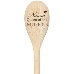 60 SECOND MAKEOVER Nanna Queen Of The Muffins Spoon Funny Wooden Spoon in Beige Beige 60 SECOND MAKEOVER Nanna Queen Of The Muffins Spoon Funny Wooden Spoon in Beige Beige