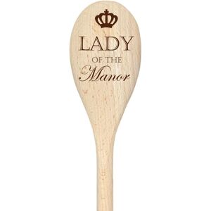 60 SECOND MAKEOVER Lady Of The Manor Spoon Funny Wooden Spoon in Beige Beige 60 SECOND MAKEOVER Lady Of The Manor Spoon Funny Wooden Spoon in Beige Beige