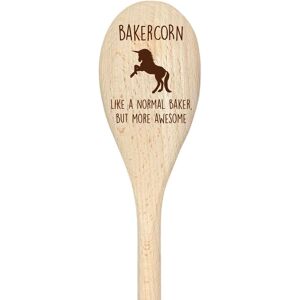 60 SECOND MAKEOVER Baker Unicorn Spoon Funny Wooden Spoon in Beige Beige 60 SECOND MAKEOVER Baker Unicorn Spoon Funny Wooden Spoon in Beige Beige