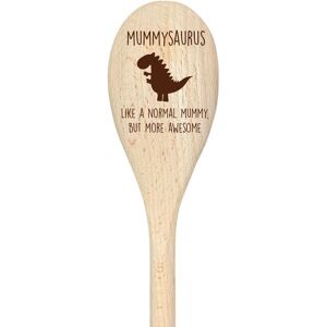 60 SECOND MAKEOVER Mummy Dinosaur Spoon Funny Wooden Spoon in Beige Beige 60 SECOND MAKEOVER Mummy Dinosaur Spoon Funny Wooden Spoon in Beige Beige