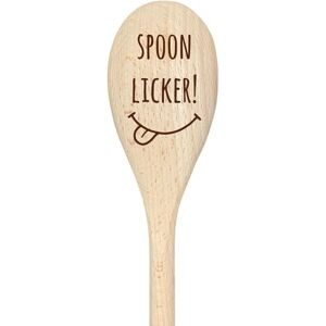 60 SECOND MAKEOVER Spoon Licker Funny Wooden Spoon in Beige Beige 60 SECOND MAKEOVER Spoon Licker Funny Wooden Spoon in Beige Beige