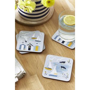 Ulster Weavers 'Seashore' Animal Print Printed MDF Coasters (4 Pack) in Blue Blue Ulster Weavers 'Seashore' Animal Print Printed MDF Coasters (4 Pack) in Blue Blue