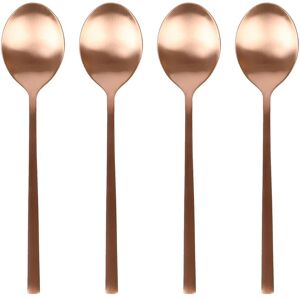 Argon Tableware Stainless Steel Dessert Spoons - 20cm - Pack of 4 in Copper Copper Argon Tableware Stainless Steel Dessert Spoons - 20cm - Pack of 4 in Copper Copper