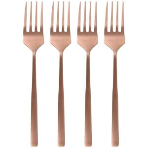 Argon Tableware Stainless Steel Cake Forks - 15cm - Pack of 4 in Copper Copper Argon Tableware Stainless Steel Cake Forks - 15cm - Pack of 4 in Copper Copper