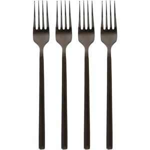 Argon Tableware Stainless Steel Dinner Forks - 19.5cm - Pack of 4 in Black Black Argon Tableware Stainless Steel Dinner Forks - 19.5cm - Pack of 4 in Black Black