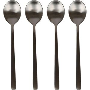 Argon Tableware Stainless Steel Teaspoons - 14.5cm - Pack of 4 in Black Black Argon Tableware Stainless Steel Teaspoons - 14.5cm - Pack of 4 in Black Black
