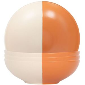 Nicola Spring Colour Block Stoneware Pasta Bowls - 20.5cm - Pack of 4 in Orange Orange Nicola Spring Colour Block Stoneware Pasta Bowls - 20.5cm - Pack of 4 in Orange Orange