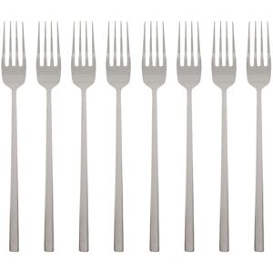Argon Tableware Stainless Steel Dinner Forks - 19.5cm - Pack of 8 in Silver Silver Argon Tableware Stainless Steel Dinner Forks - 19.5cm - Pack of 8 in Silver Silver