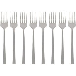 Argon Tableware Stainless Steel Cake Forks - 15cm - Pack of 8 in Silver Silver Argon Tableware Stainless Steel Cake Forks - 15cm - Pack of 8 in Silver Silver