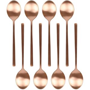 Argon Tableware Stainless Steel Dessert Spoons - 20cm - Pack of 8 in Copper Copper Argon Tableware Stainless Steel Dessert Spoons - 20cm - Pack of 8 in Copper Copper