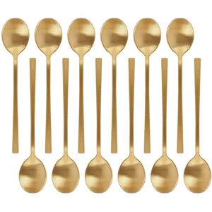 Argon Tableware Stainless Steel Teaspoons - 14.5cm - Pack of 12 in Gold Gold Argon Tableware Stainless Steel Teaspoons - 14.5cm - Pack of 12 in Gold Gold