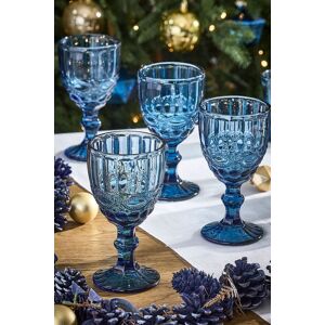 Dibor Set of 4 Vintage Luxury Sapphire Blue Drinking Wine Glass Wine Goblets Festive Christmas Decor Glassware 350ml Size: 4 Pack Blue 4 Pack Dibor Set of 4 Vintage Luxury Sapphire Blue Drinking Wine Glass Wine Goblets Festive Christmas Decor Glassware 350ml Size: 4 Pack Blue 4 Pack