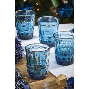 Dibor Set of 4 Vintage Luxury Sapphire Blue Drinking Glass Tumblers Wine Goblets Festive Christmas Decor Glassware 240ml Size: 4 Pack Blue 4 Pack Dibor Set of 4 Vintage Luxury Sapphire Blue Drinking Glass Tumblers Wine Goblets Festive Christmas Decor Glassware 240ml Size: 4 Pack Blue 4 Pack