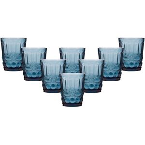 Dibor Set of 8 Vintage Luxury Sapphire Blue Drinking Glass Tumblers Wine Goblets Festive Christmas Decor Glassware 240ml Size: 8 Pack Blue 8 Pack Dibor Set of 8 Vintage Luxury Sapphire Blue Drinking Glass Tumblers Wine Goblets Festive Christmas Decor Glassware 240ml Size: 8 Pack Blue 8 Pack