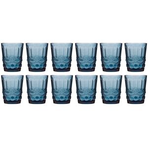 Dibor Set of 12 Vintage Luxury Sapphire Blue Drinking Glass Tumblers Wine Goblets Festive Christmas Decor Glassware 240ml Size: 12 Pack Blue 12 Pack Dibor Set of 12 Vintage Luxury Sapphire Blue Drinking Glass Tumblers Wine Goblets Festive Christmas Decor Glassware 240ml Size: 12 Pack Blue 12 Pack