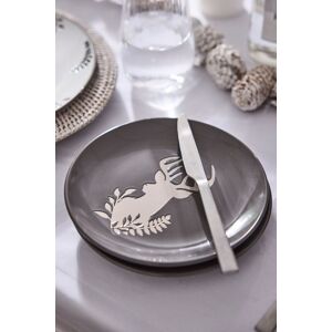 Dibor Set of 2 Grey Stag Head Christmas Dinner Plate Side Plates Dia21cm Size: 2 Pack Grey 2 Pack Dibor Set of 2 Grey Stag Head Christmas Dinner Plate Side Plates Dia21cm Size: 2 Pack Grey 2 Pack