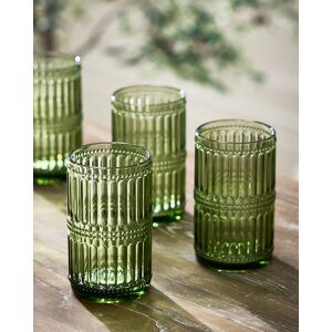 Dibor Set of 4 Luxury Green Tall Highball Drinking Glass Tumblers Festive Christmas Decor Glassware 500ml Size: 4 Pack Green 4 Pack Dibor Set of 4 Luxury Green Tall Highball Drinking Glass Tumblers Festive Christmas Decor Glassware 500ml Size: 4 Pack Green 4 Pack