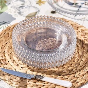 Dibor Set of 6 Bella Perle Dinnerware Dessert Side Plates Dinner Plates Dia 20cm in Clear Size: 6 Pack Clear 6 Pack Dibor Set of 6 Bella Perle Dinnerware Dessert Side Plates Dinner Plates Dia 20cm in Clear Size: 6 Pack Clear 6 Pack