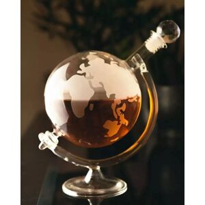 Marco Paul Glass World Globe Decanter in Clear Clear Marco Paul Glass World Globe Decanter in Clear Clear