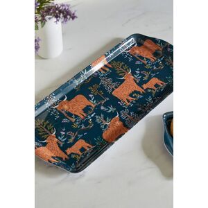 Ulster Weavers 'Connie the Cow' Trees Print Small Tray in Navy Navy Ulster Weavers 'Connie the Cow' Trees Print Small Tray in Navy Navy