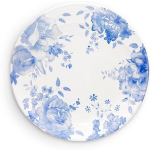 Wade Albert White Blue Floral Dinner Plate Size: A Blue A Wade Albert White Blue Floral Dinner Plate Size: A Blue A