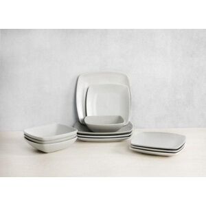 Creative Labs Tops - Dinner Set 12-Piece - Raven Grey Square - Dinnerware Set Creative Labs Tops - Dinner Set 12-Piece - Raven Grey Square - Dinnerware Set